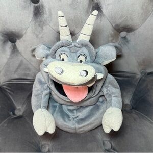Vtg Gargoyle Hugo Gray Plush Hand Puppet 10" Disneyland Hunchback Notre Dame